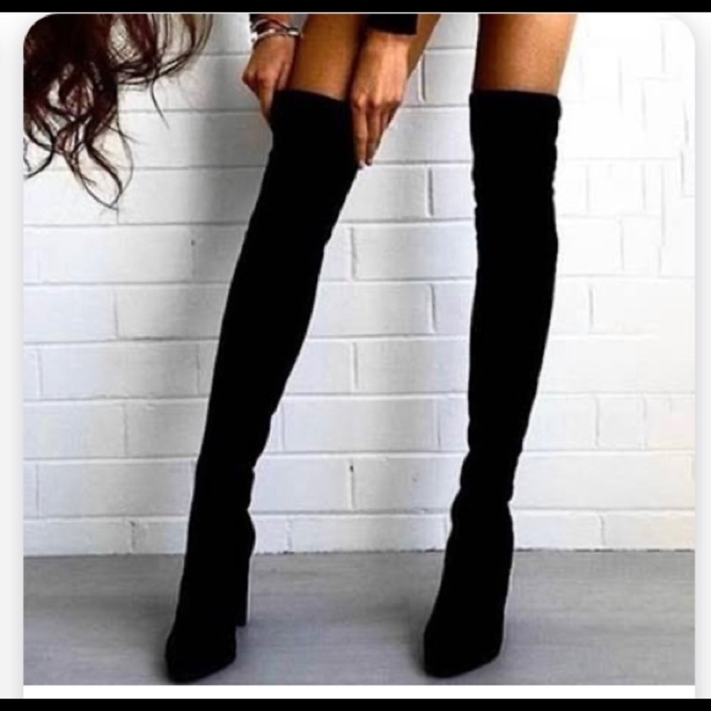 Worthington Over-the-knee Black Suede Boots